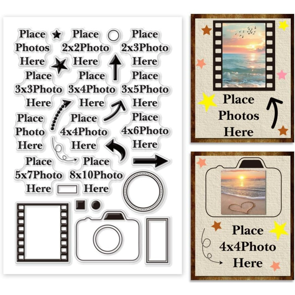 Photography Image - Place Photo Here Clear Stamp Arrow