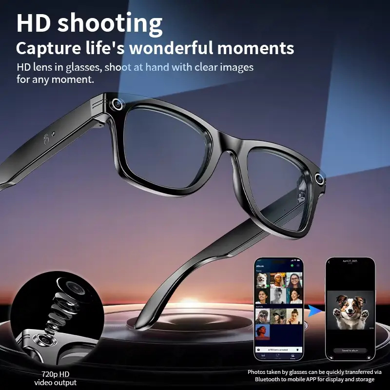 AI Smart Glasses with 8MP Came - đánh giá và giá Photography Japanese